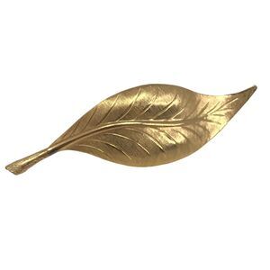Elegant Olive Leaf Brooch Gold Tone Vintage